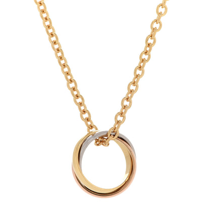 Cartier 18K Pink Yellow White Gold Baby Trinity Pendant Necklace 4 of 9