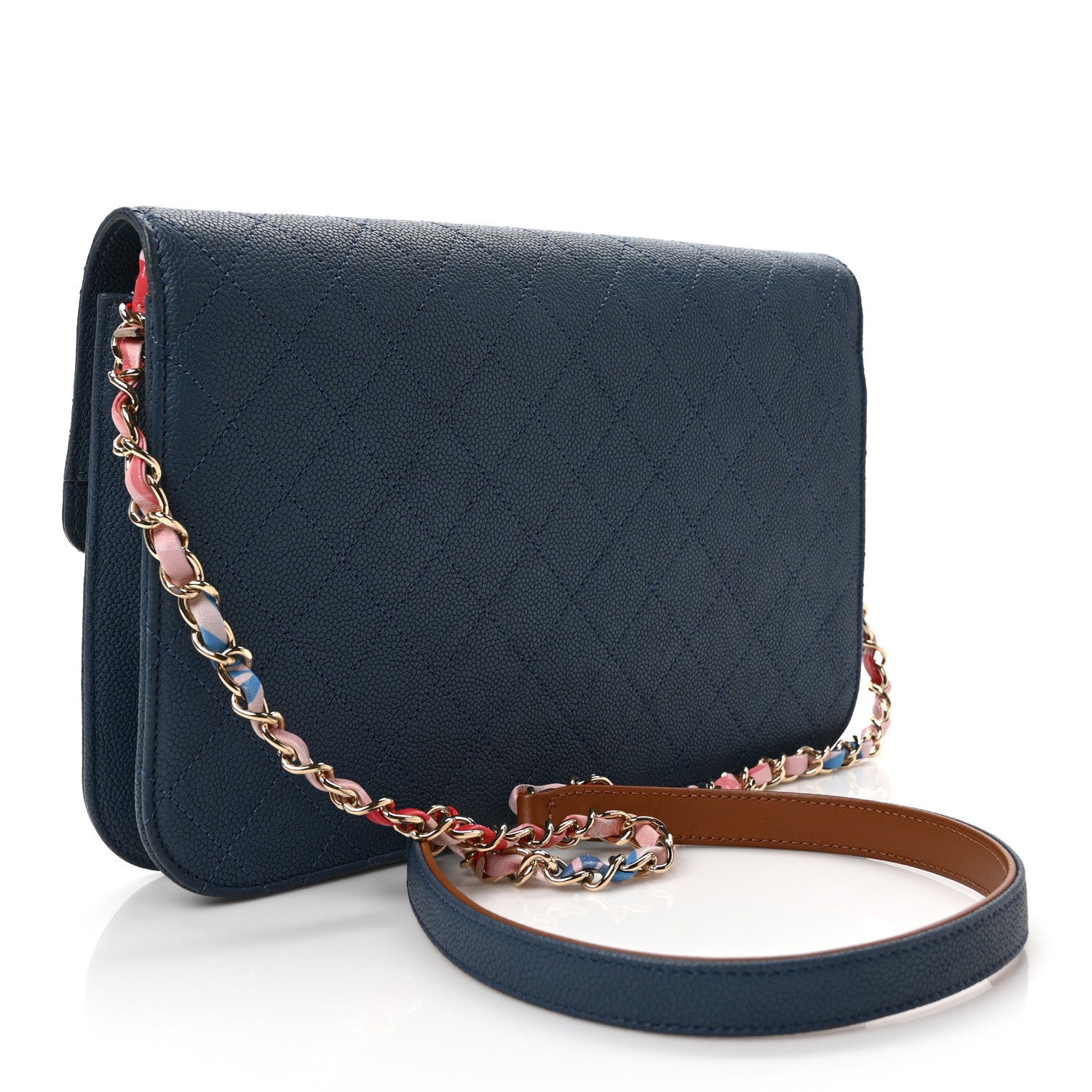 Chanel Grained Calfskin Quilted Cuba Flap Blue 3 of 10
