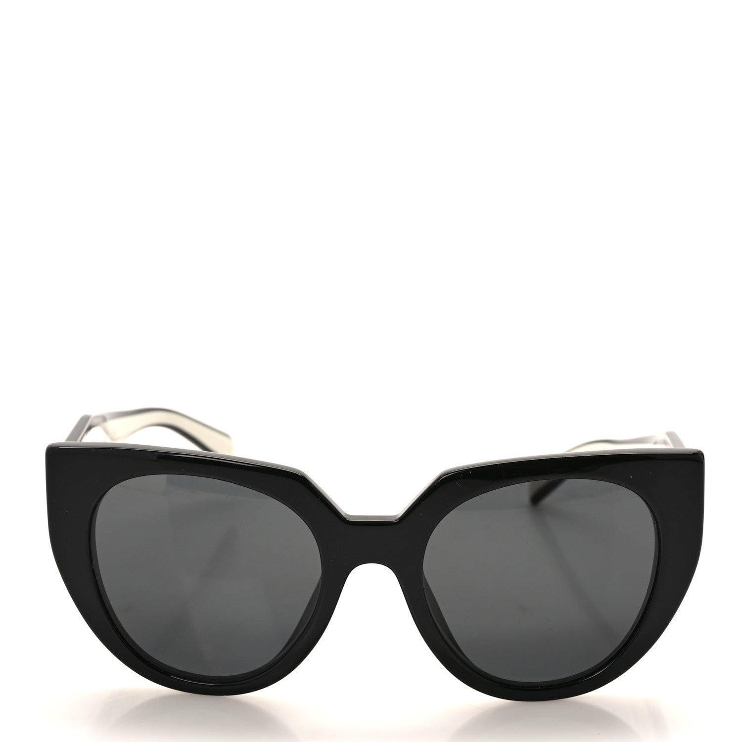 Prada Acetate Sunglasses SPR 14W Black White 2 of 6