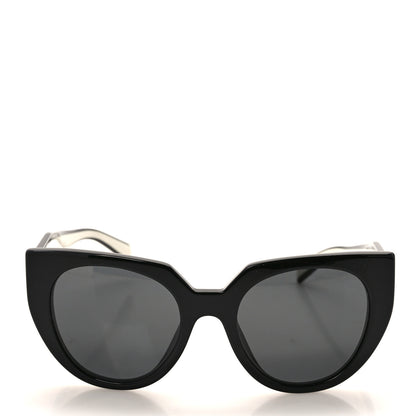Prada Acetate Sunglasses SPR 14W Black White 2 of 6