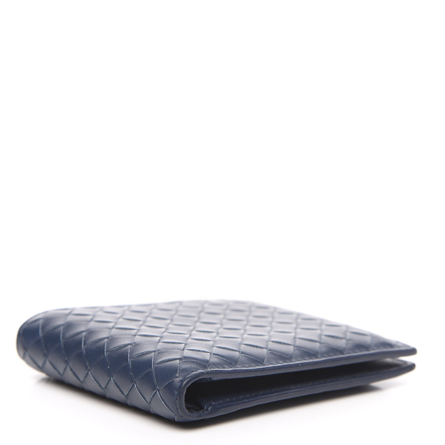 Bottega Veneta Nappa Intrecciato Bi-Fold Wallet Denim 4 of 8