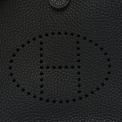 Hermes Taurillon Clemence Evelyne TPM Black 8 of 11