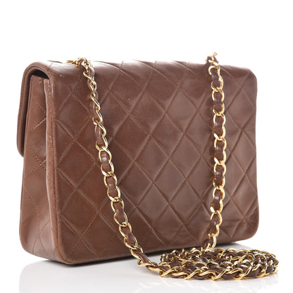 Chanel Lambskin Quilted Mini Square Flap Brown 3 of 17