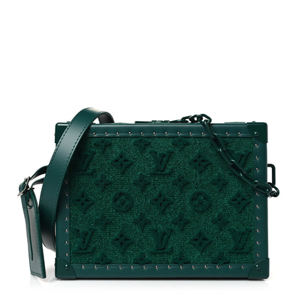 Louis Vuitton Monogram Tuffetage Clutch Box Green 1 of 8