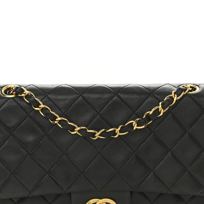 Chanel Lambskin Quilted Medium Double Flap Black 8 of 14