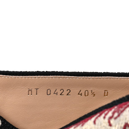Christian Dior Canvas Embroidered Pop Granville Espadrille 40.5 Black Multicolor 11 of 13