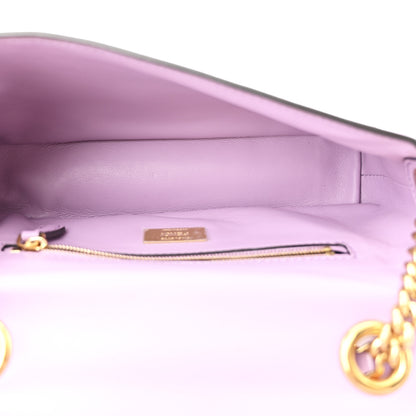 Fendi Nappa FF Embossed Small Midi Chain Baguette Violetta 4 of 9
