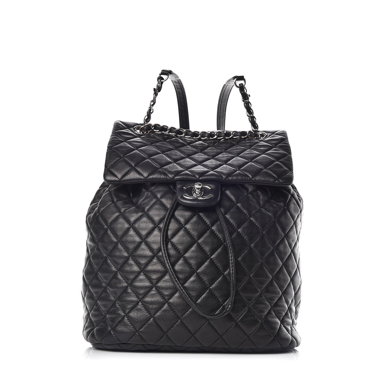 Chanel Calfskin Quilted Large Urban Spirit Backpack Black 1 of 13
