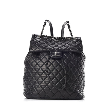 Chanel Calfskin Quilted Large Urban Spirit Backpack Black 1 of 13