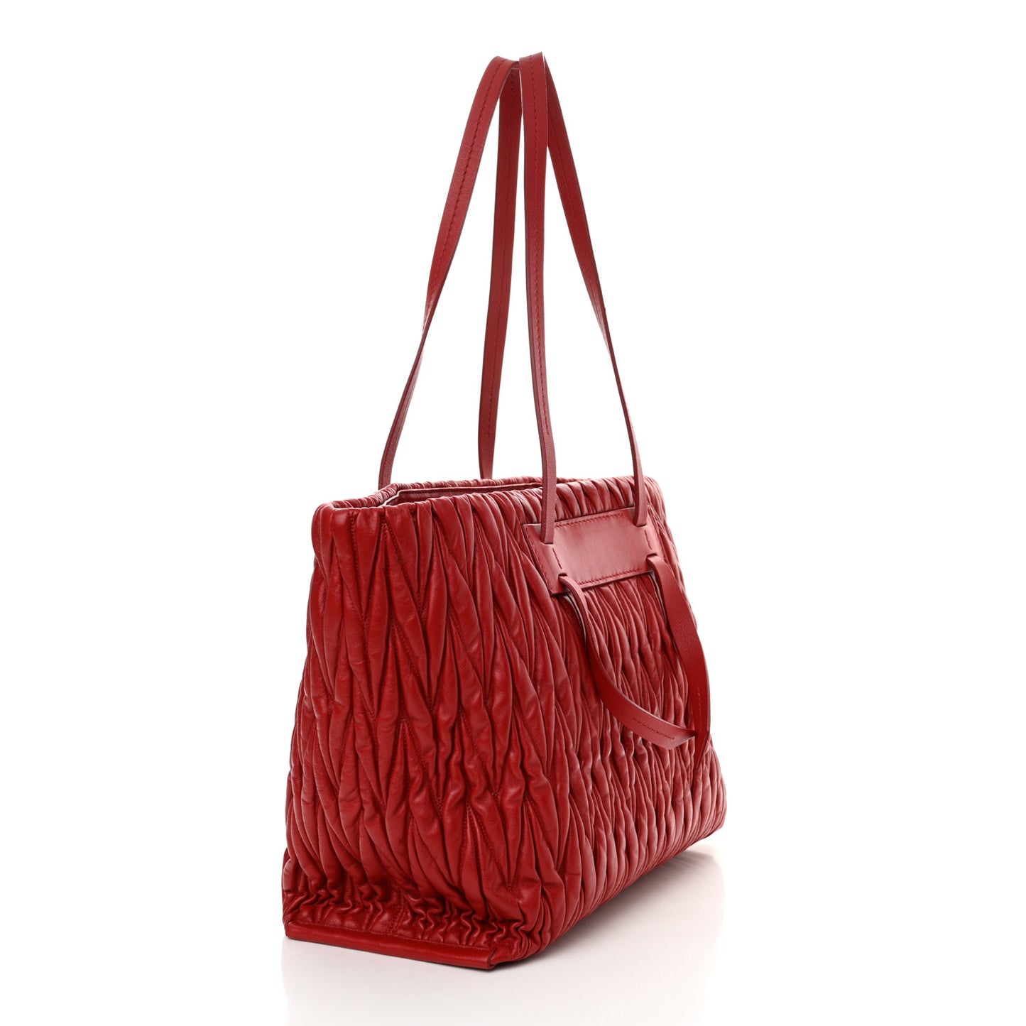 Nappa Matelasse Tote Fuoco