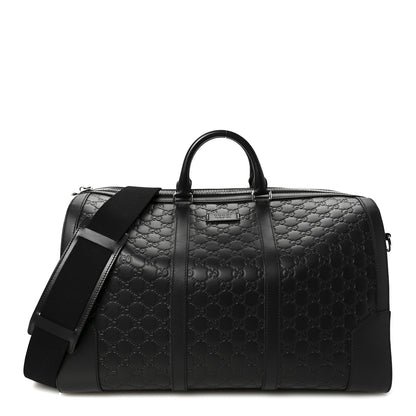 Gucci Guccissima Signature Medium Duffle Black 1 of 9