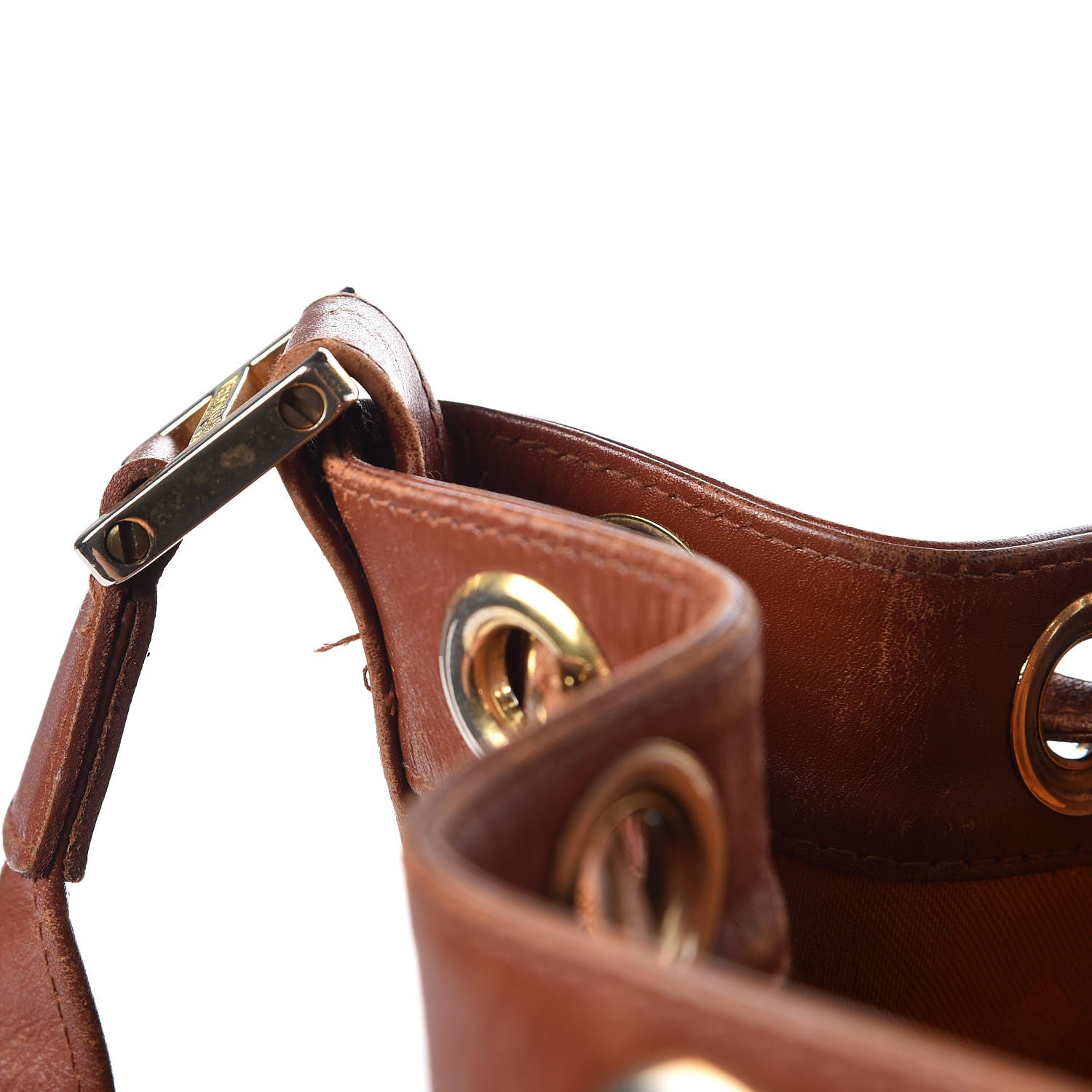 MCM Visetos Drawstring Bag Cognac 12 of 26