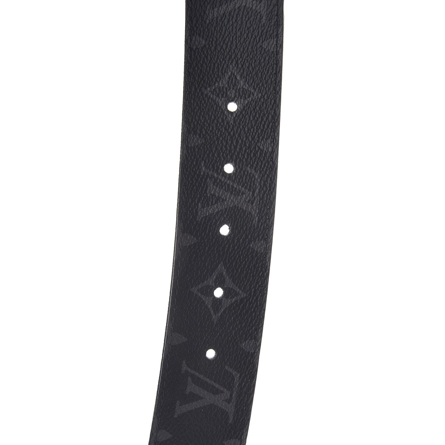 Louis Vuitton Monogram Eclipse Taigarama 40mm LV Initiales Reversible Belt 95 38 Black 4 of 6