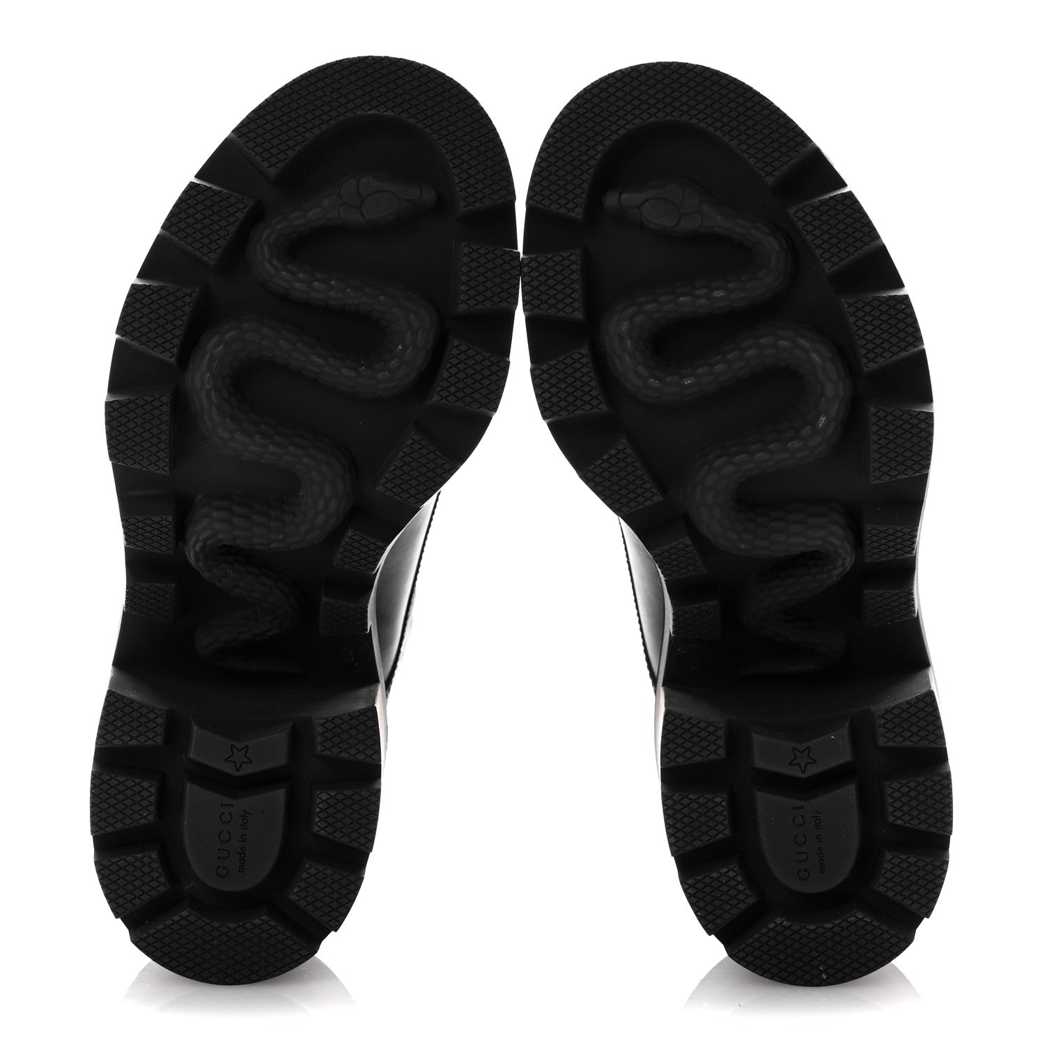 Gucci Apollo Calfskin GG Supreme Nappa Samoa Quilted Lace Up Ankle Boots 35 Black 6 of 10