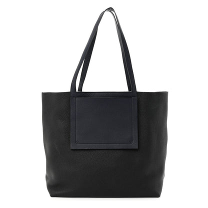 Hermes Taurillon Clemence Cabasellier 46 Black Navy Blue 1 of 10
