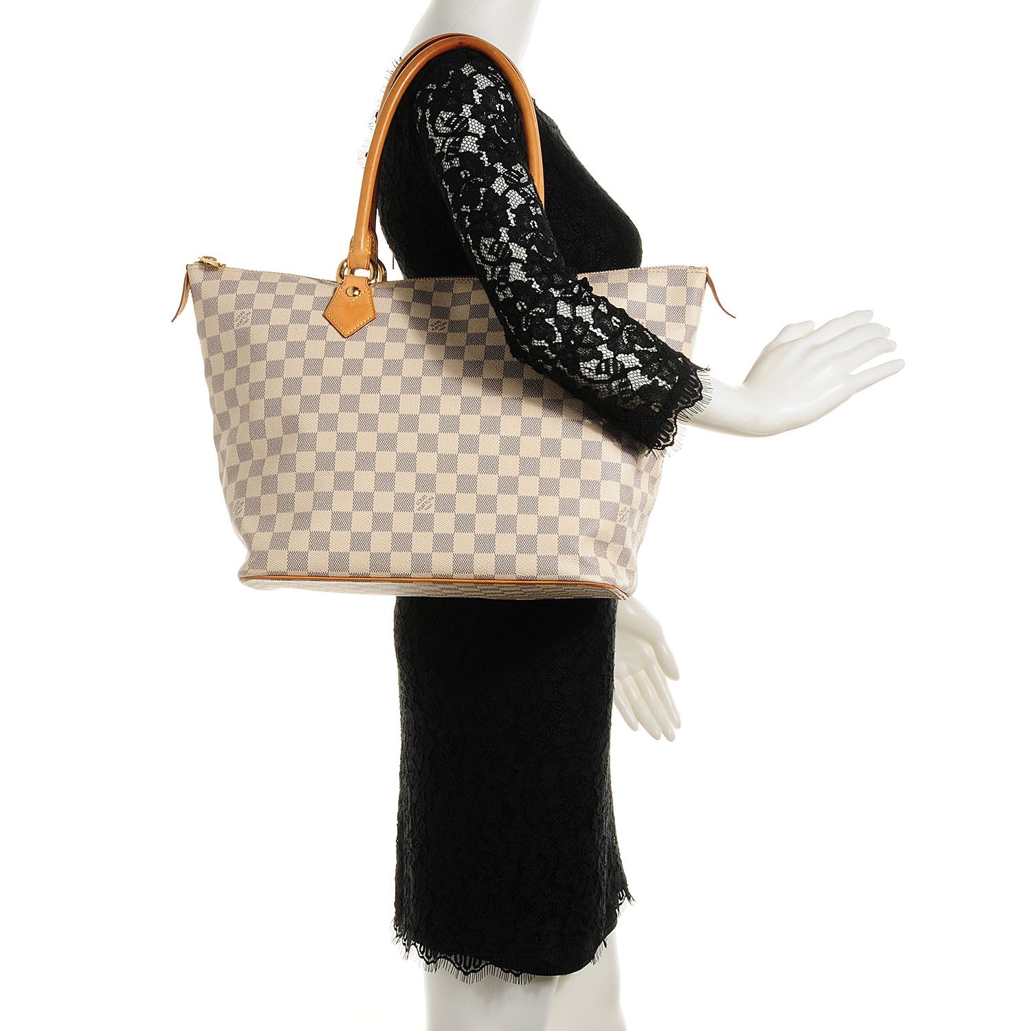 Louis Vuitton Damier Azur Saleya MM 2 of 7