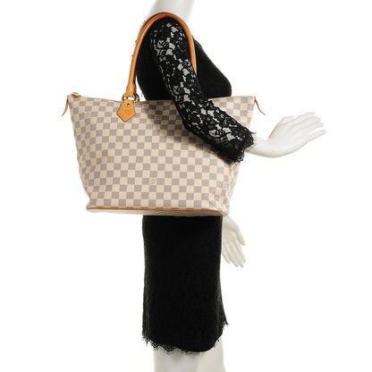 Louis Vuitton Damier Azur Saleya MM 2 of 7