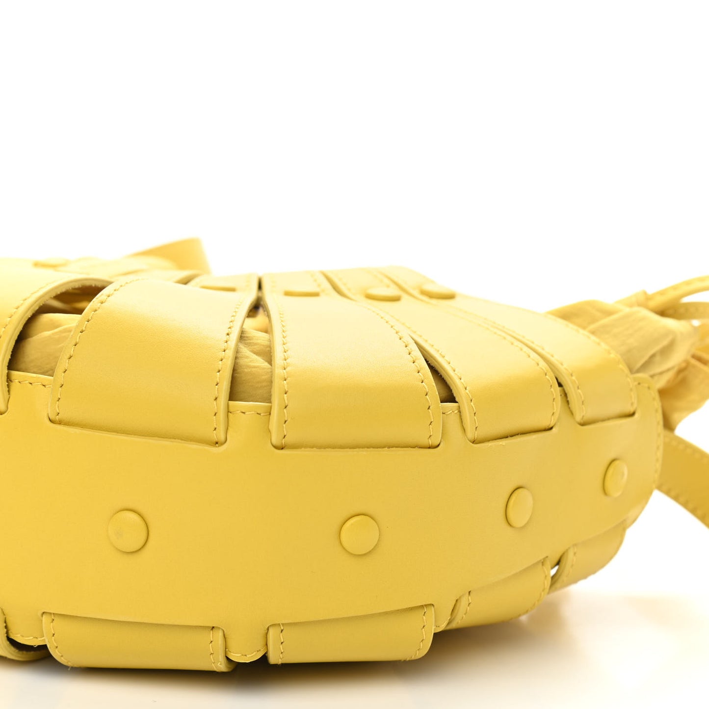French Calfskin Small Shell Bag Yellow