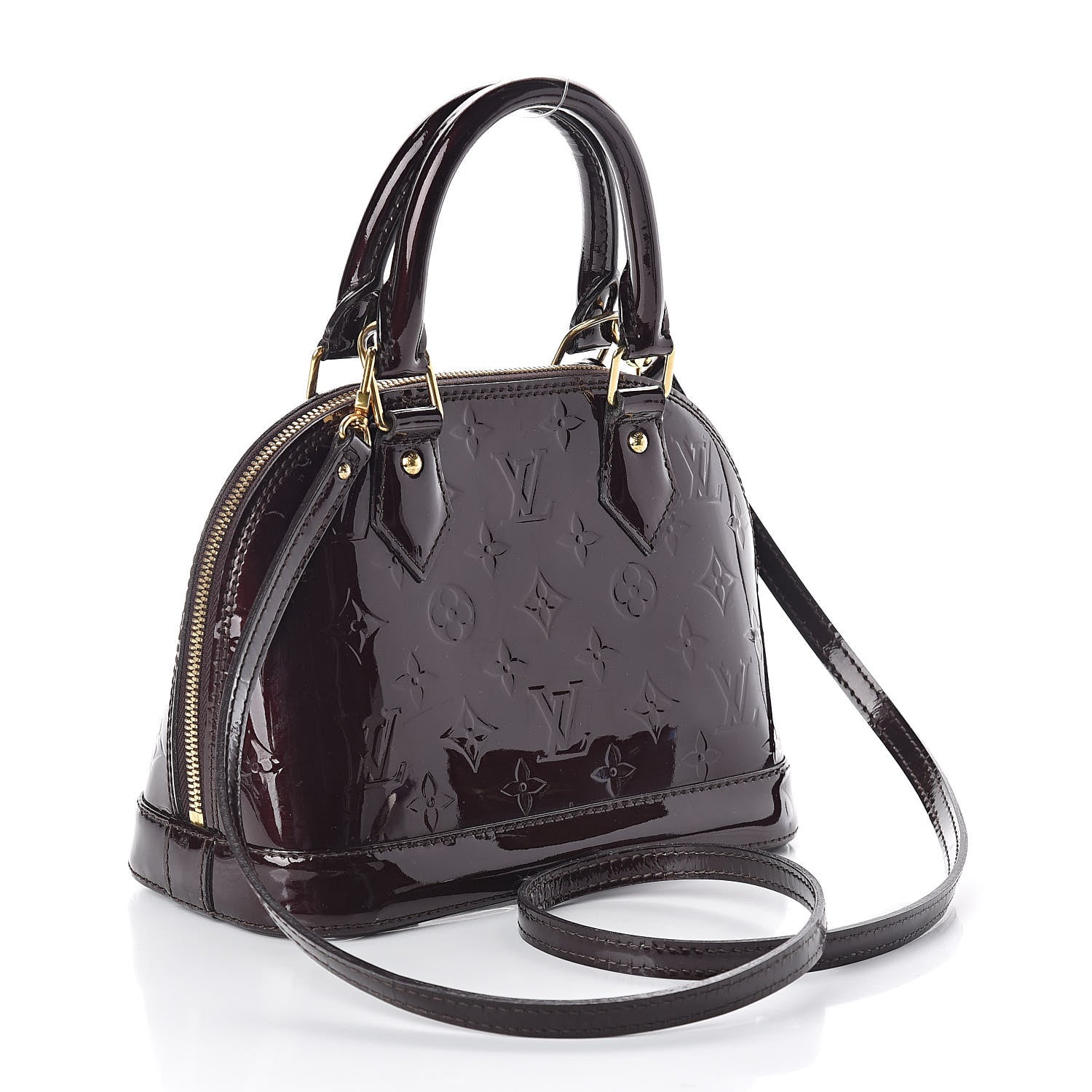 Louis Vuitton Vernis Alma BB Amarante 3 of 8