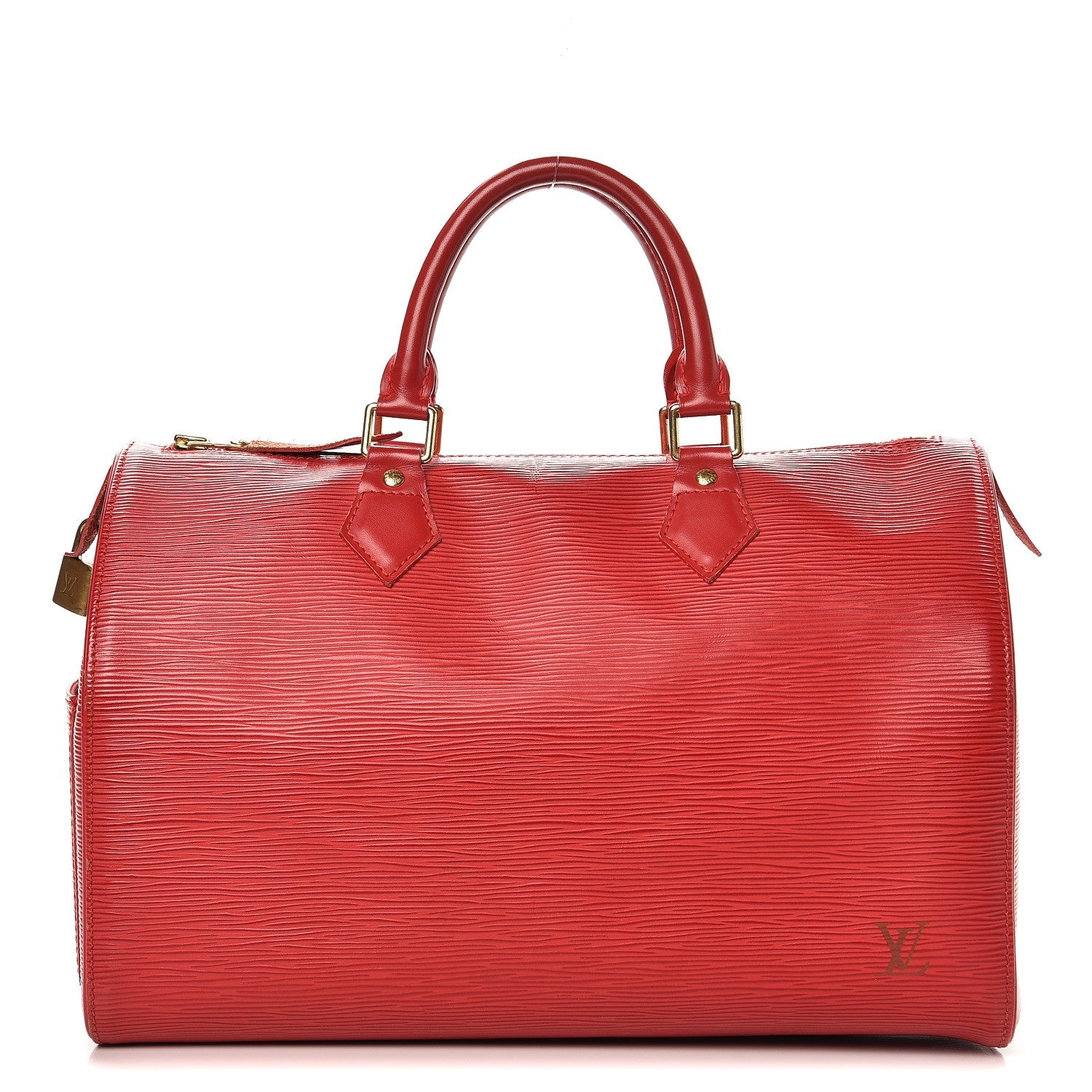 Louis Vuitton Epi Speedy 30 Castillan Red 1 of 13
