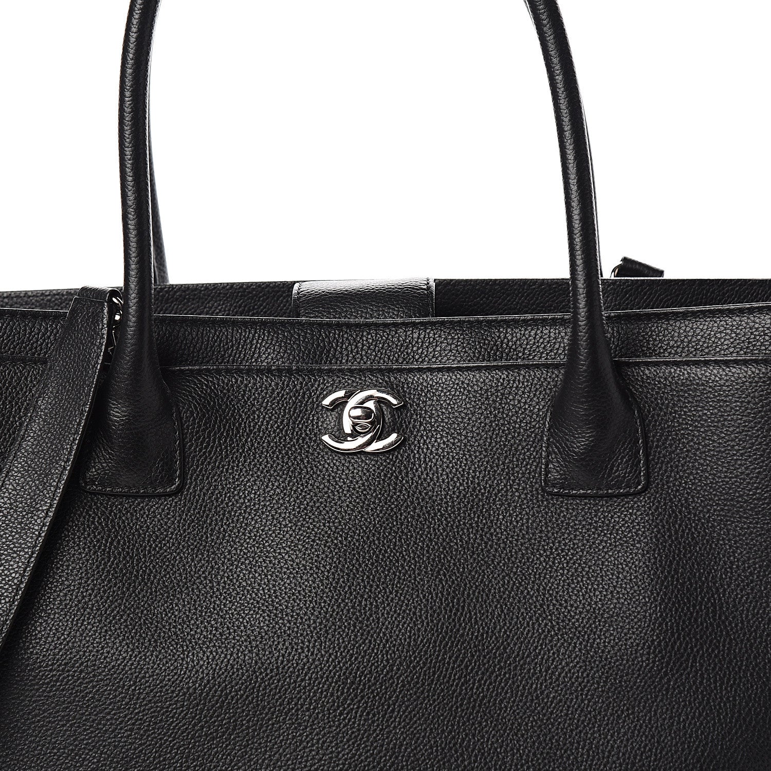 Chanel Calfskin Cerf Shopper Tote Black 7 of 11
