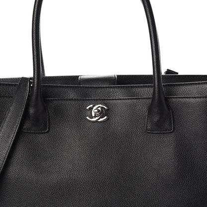 Chanel Calfskin Cerf Shopper Tote Black 7 of 11