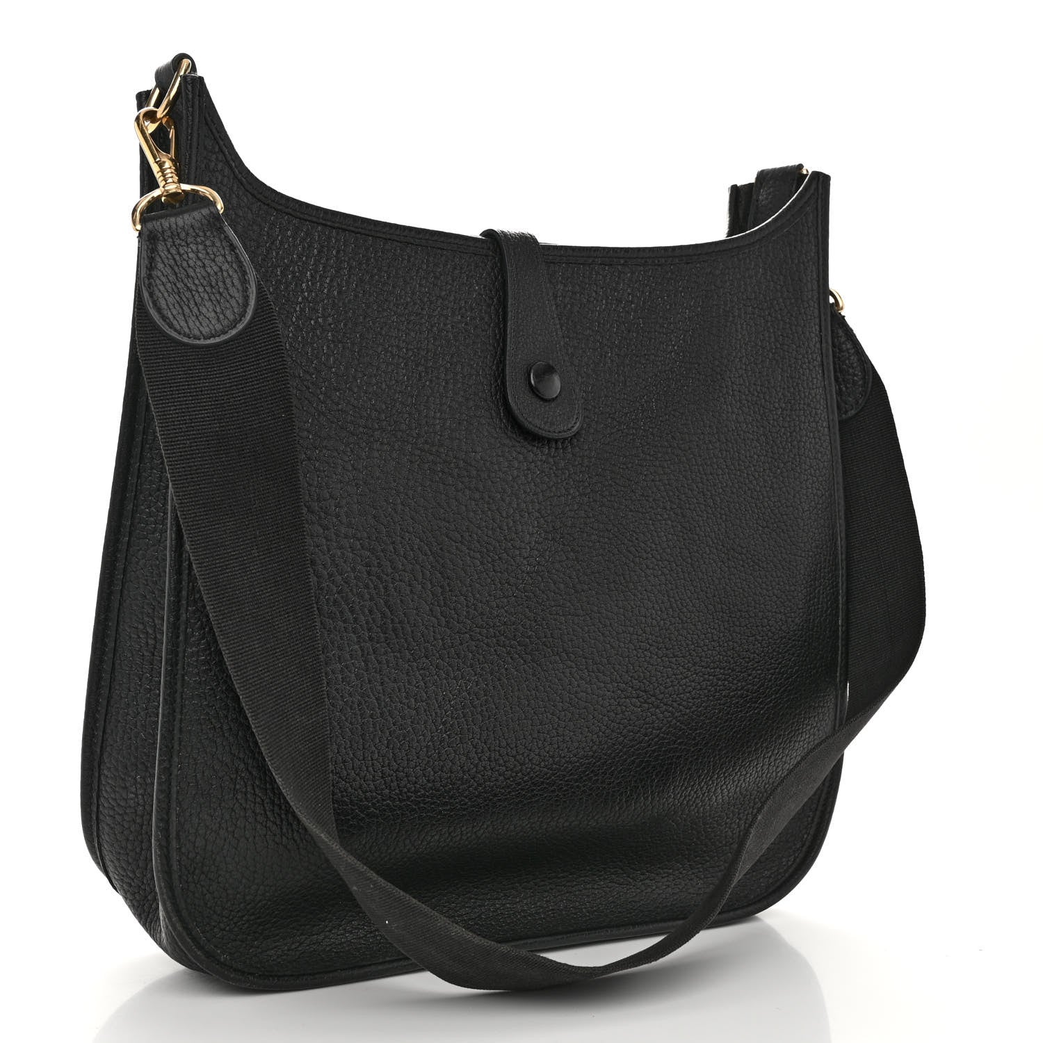 Hermes Taurillon Clemence Evelyne II GM Black 3 of 10