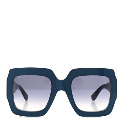 Gucci Acetate Square Web Frame GG0178S Sunglasses Navy 2 of 6