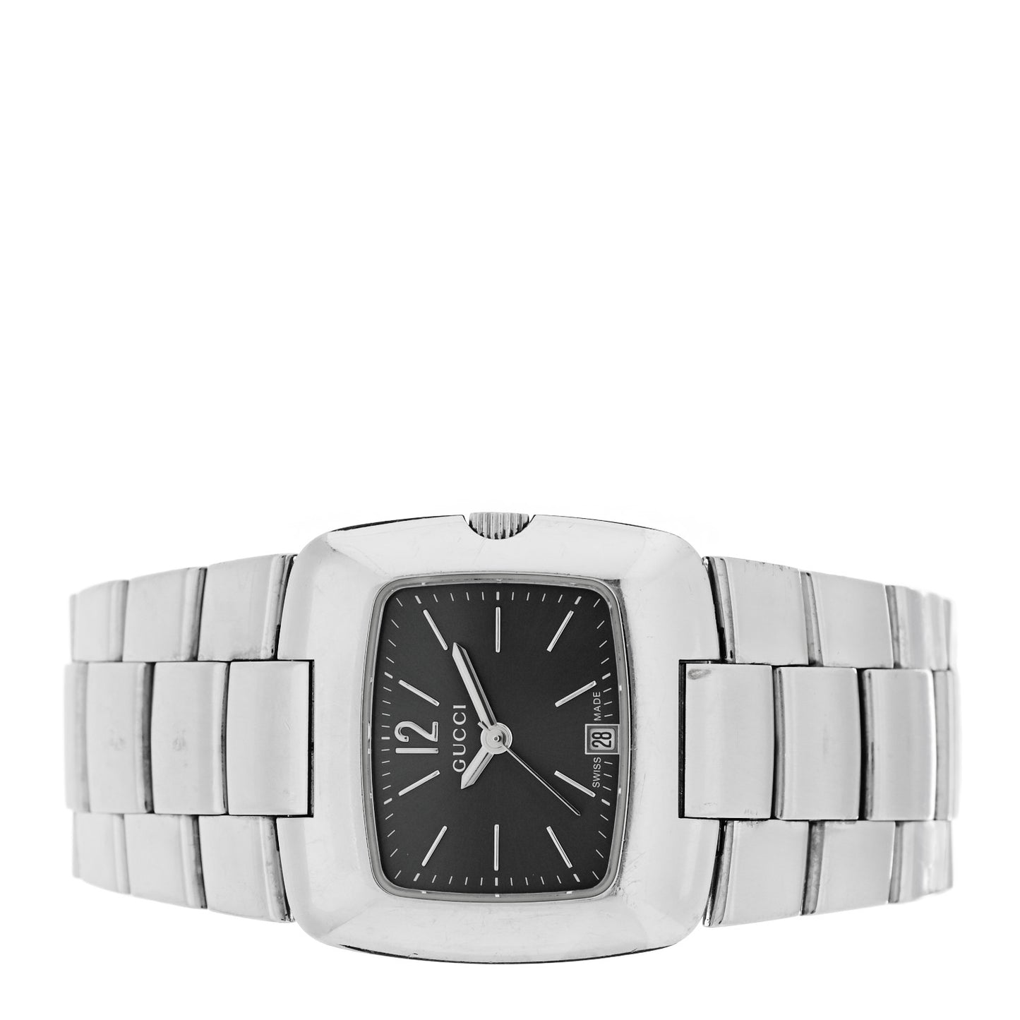 Stainless Steel 28mm 8500L Square Quartz Watch Grey