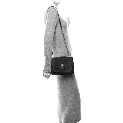 Louis Vuitton Soft Calfskin My Lockme Chain Bag BB Black 2 of 10