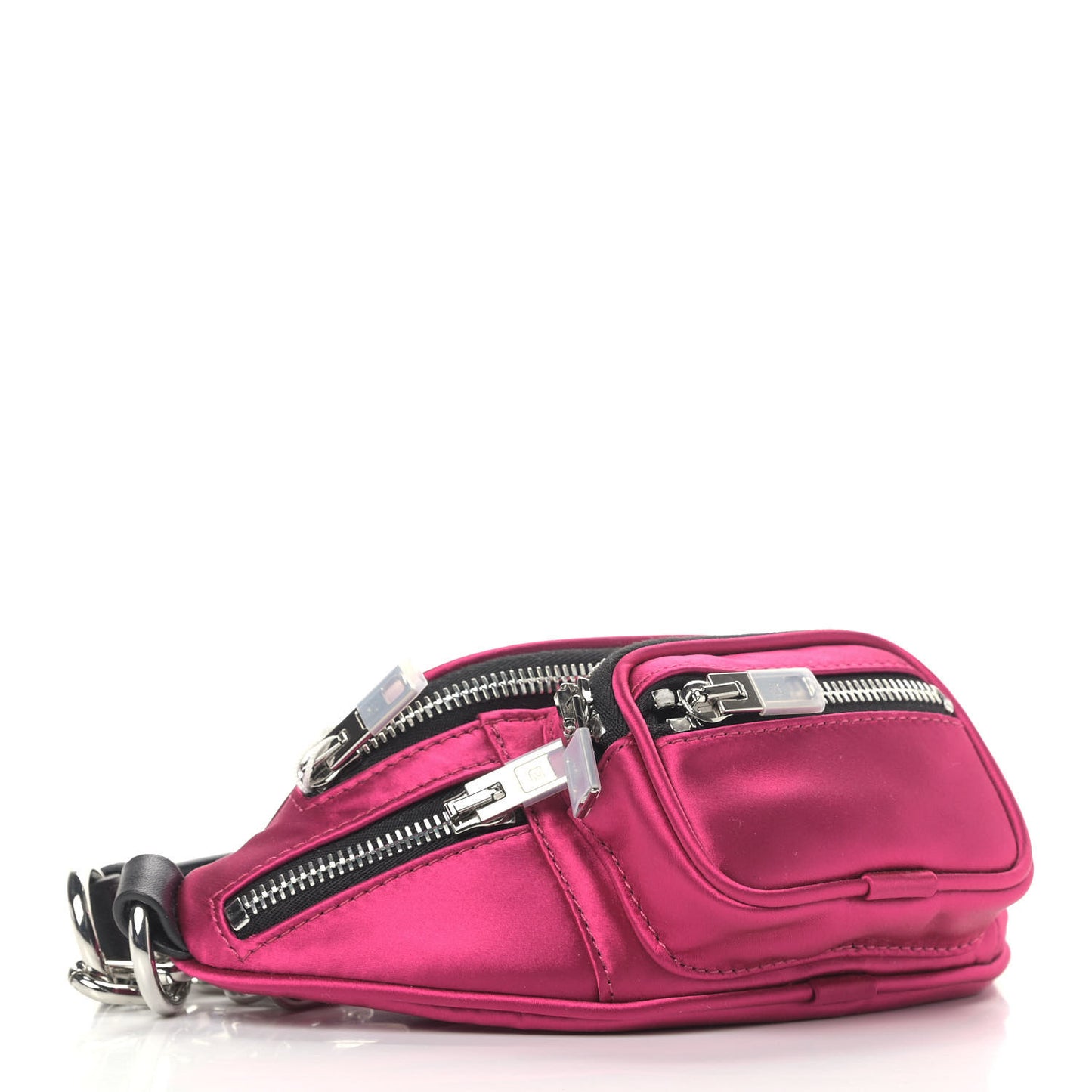 Satin Attica Mini Belt Bag Hot Pink
