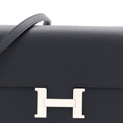 Hermes Evercolor Constance Wallet To Go Bleu Nuit 8 of 10