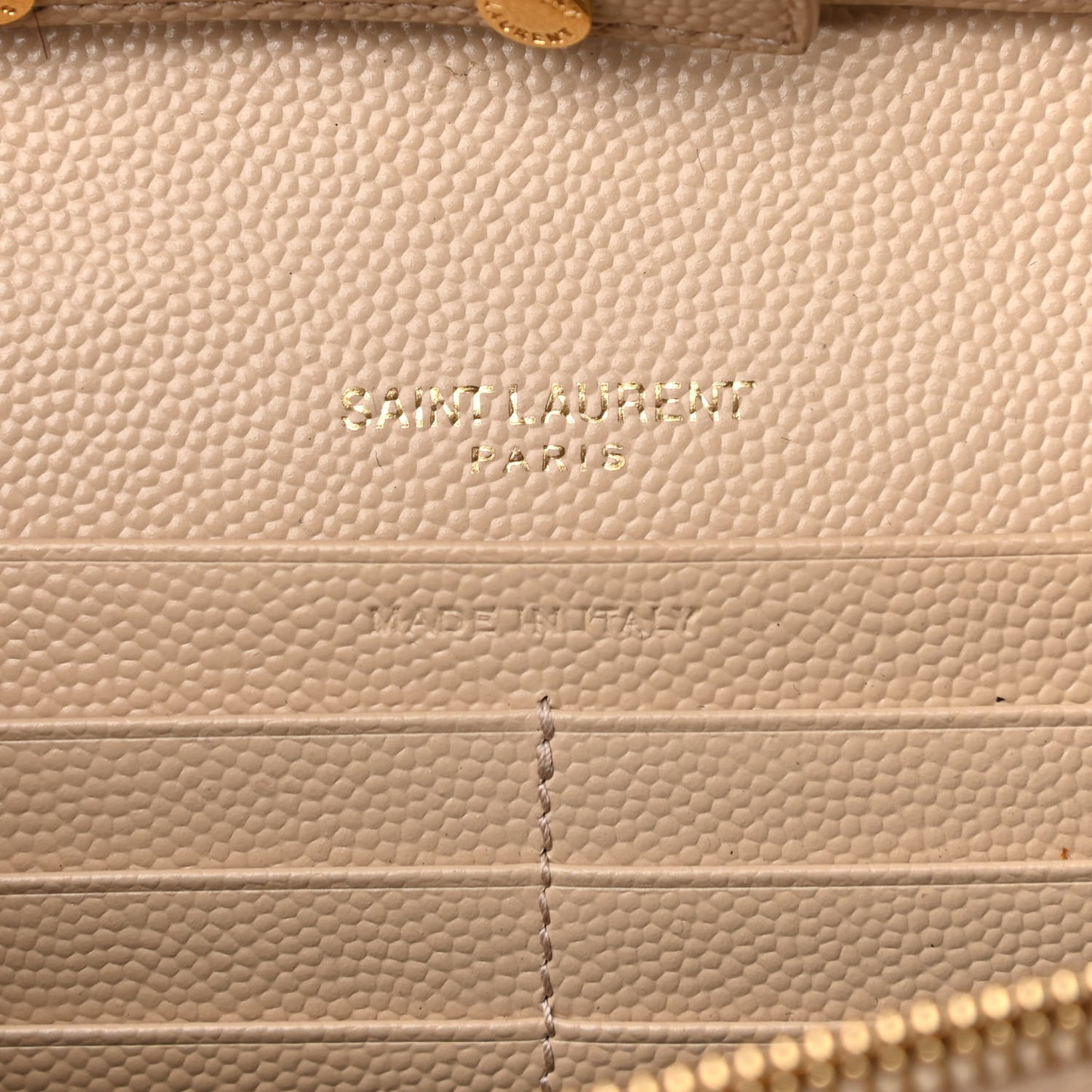 Grain De Poudre Matelasse Chevron Monogram Chain Wallet Nude Powder