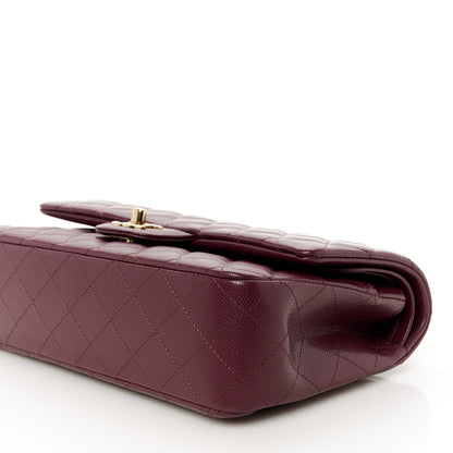 Chanel Caviar Quilted Medium Double Flap Burgundy 11 of 12