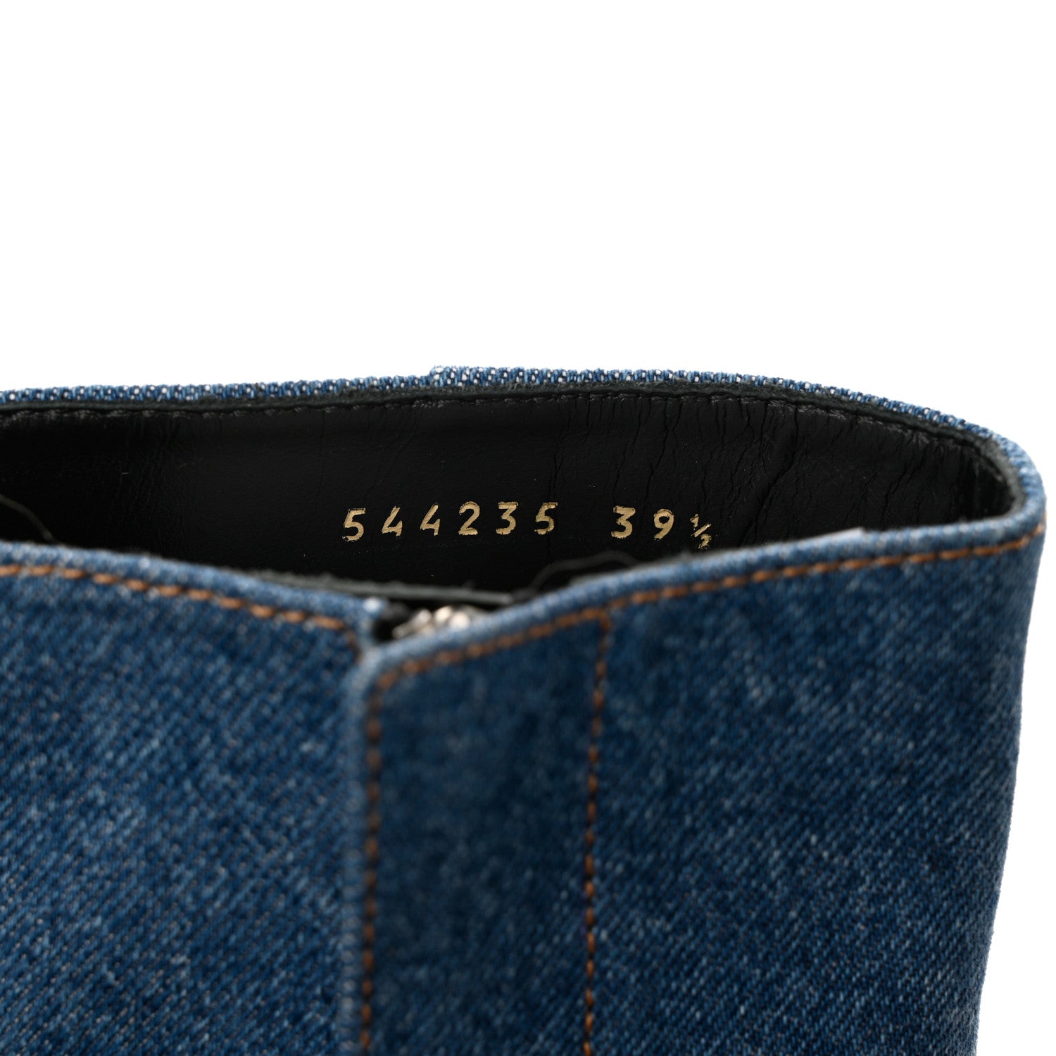 Balenciaga Denim Ankle Boots 39.5 Blue 6 of 10