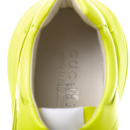 Gucci Calfskin Mens Rhyton Sneakers 11 Yellow Fluo 6 of 10