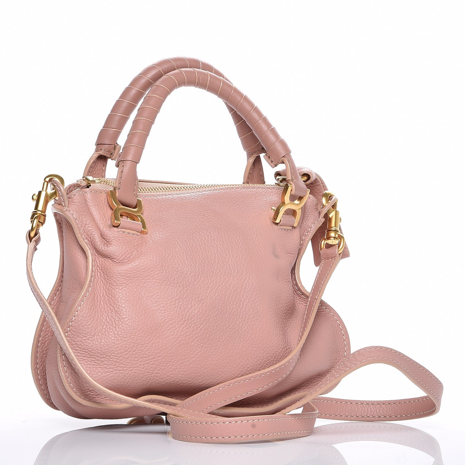 Chloe Calfskin Mini Marcie Satchel Anemone Pink 4 of 10
