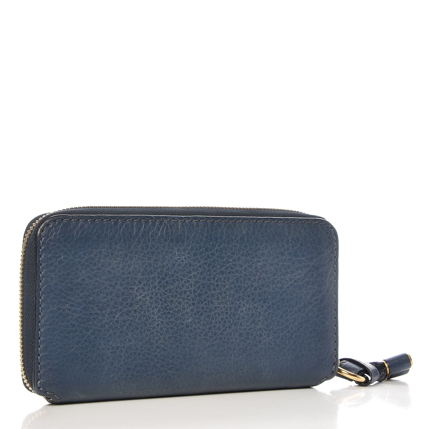 Chloe Grained Calfskin Marcie Long Zip Around Wallet Royal Navy 3 of 6