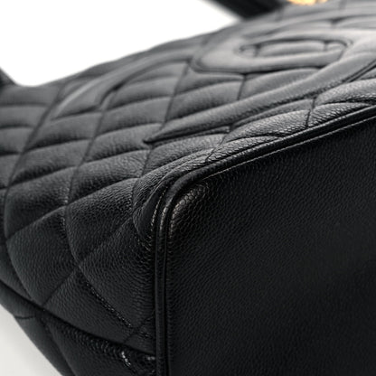 Chanel Caviar Quilted Medallion Tote Black 9 of 19