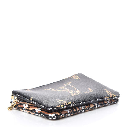 Louis Vuitton Monogram Giant Jungle Pochette Double Zip Black 4 of 11