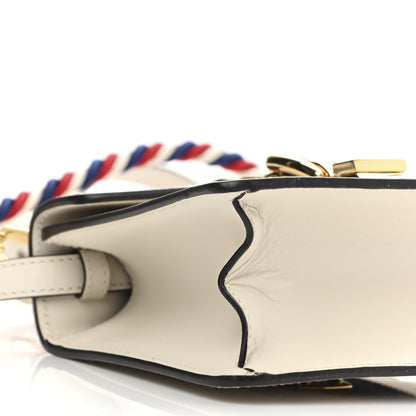 Gucci Calfskin Mini Sylvie Top Handle Bag White 9 of 12