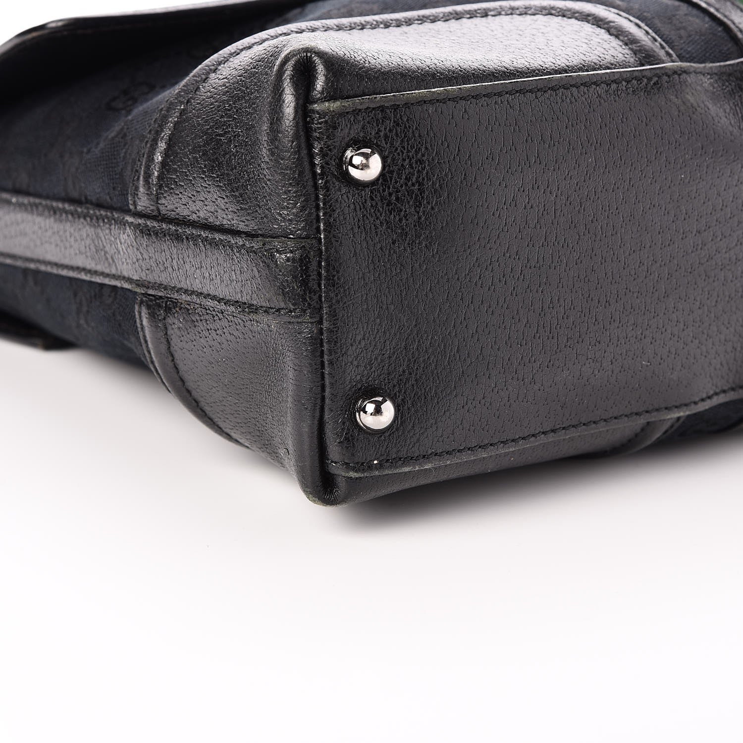 Gucci Monogram Large Treasure Flap Black 12 of 13
