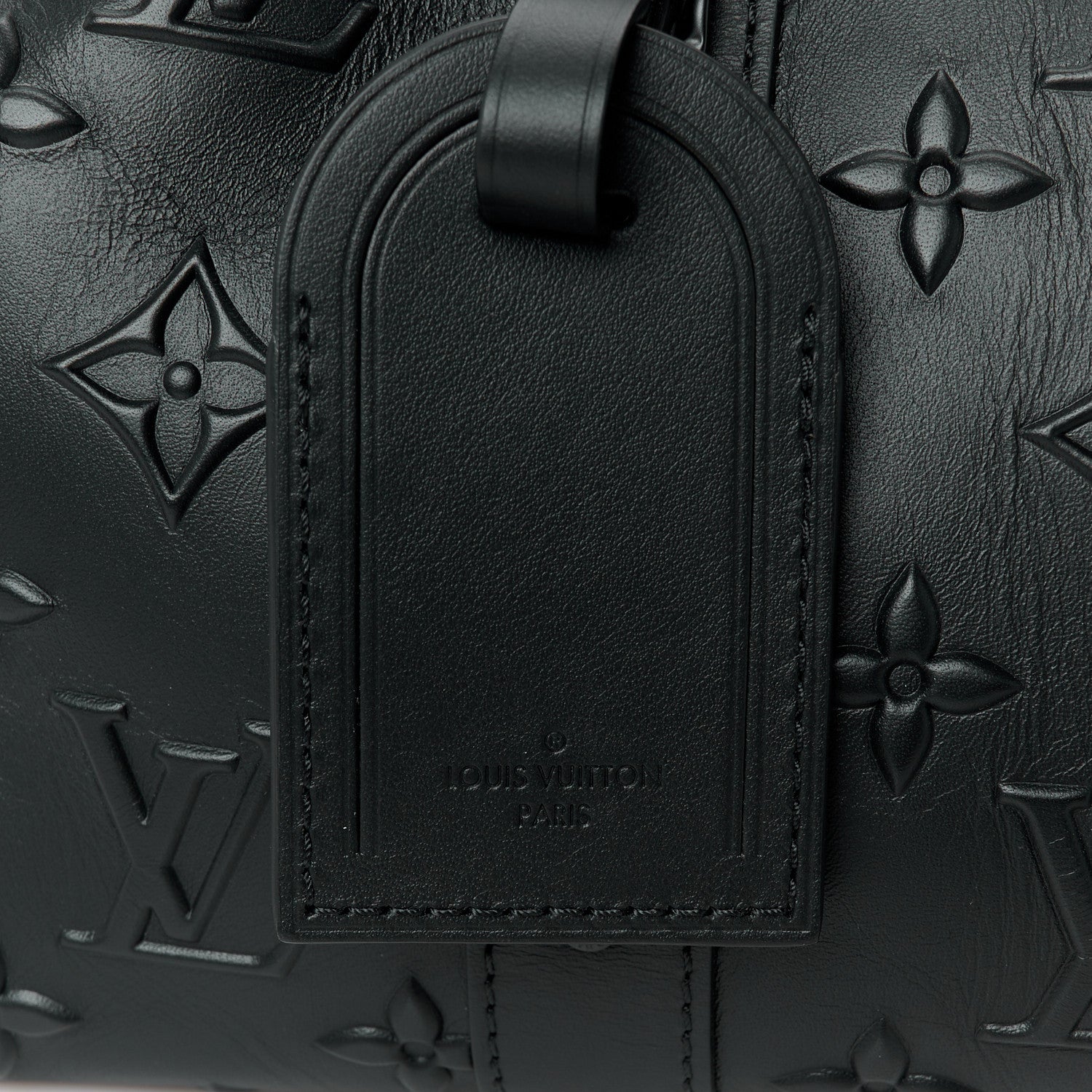 Louis Vuitton Monogram Seal City Keepall Black 7 of 10
