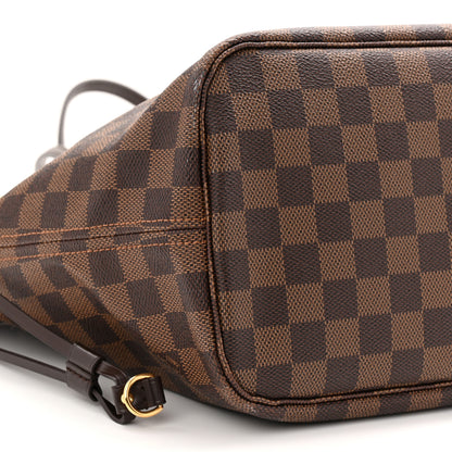 Louis Vuitton Damier Ebene Neo Neverfull MM Rose Ballerine 10 of 14