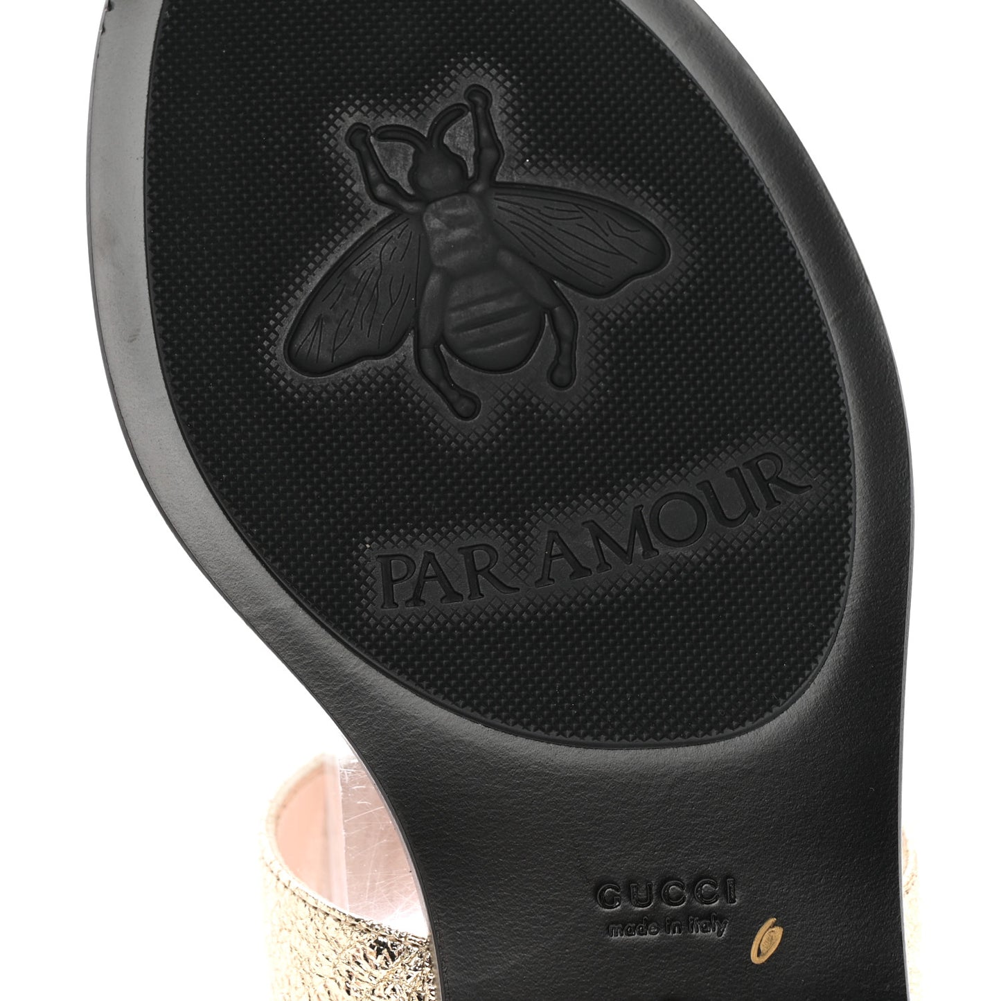Nappa Silk Galassia GG Marmont Thong Flat Sandals 37.5 Platino