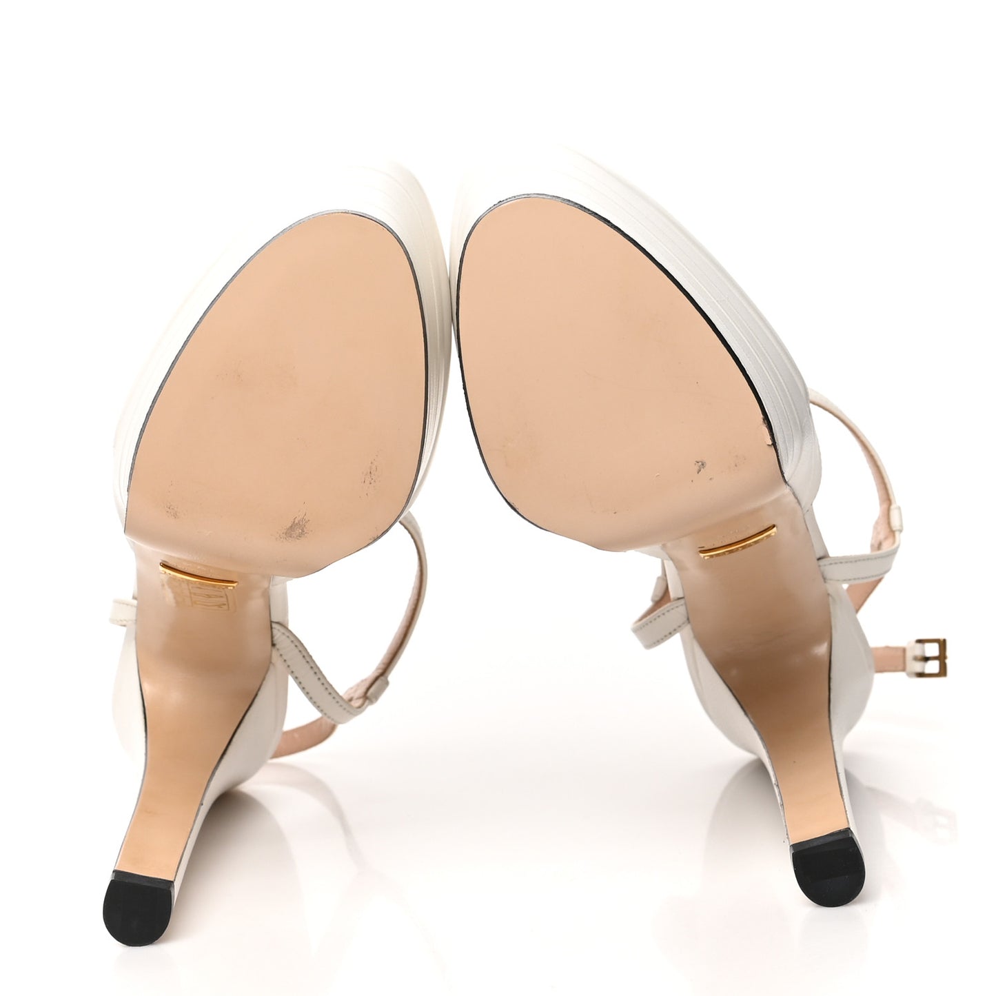 Malaga Kid T Strap Platform Pumps 36.5 White