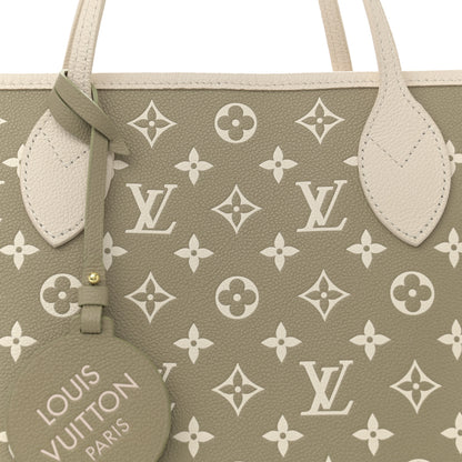 Louis Vuitton Empreinte Monogram Spring In The City Neverfull MM Kaki Beige Cream 8 of 11