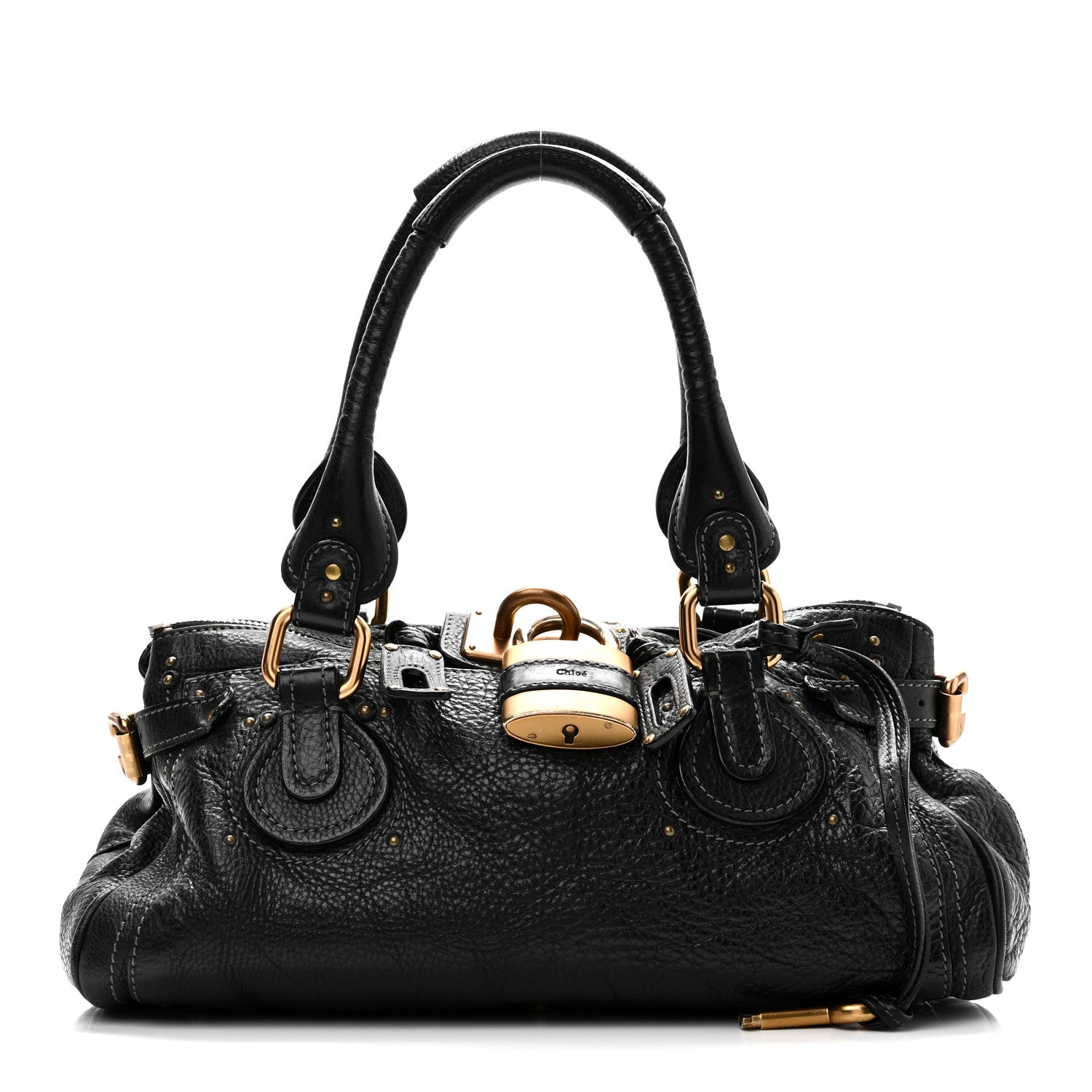 Chloe Calfskin Medium Paddington Satchel Black 1 of 9