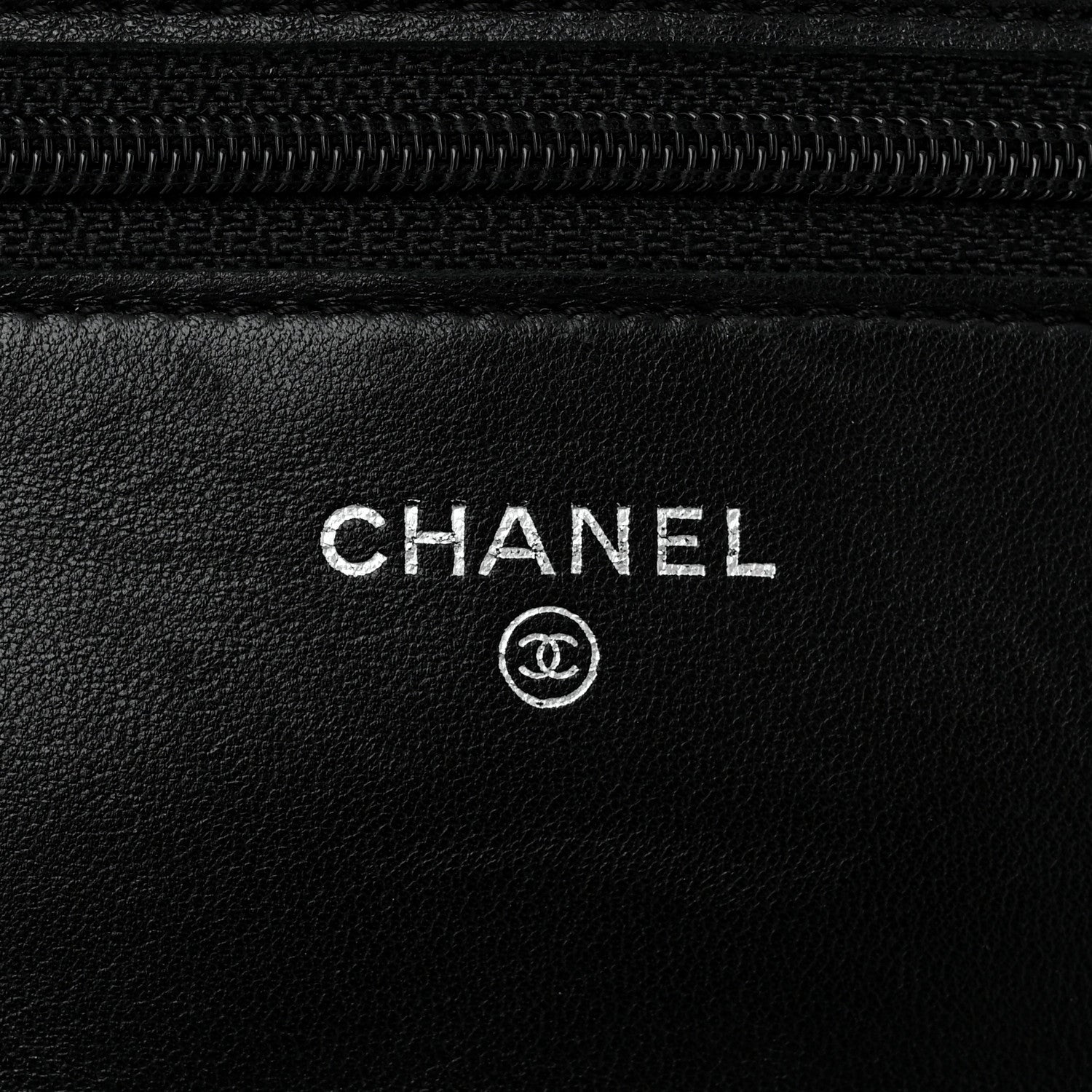 Chanel Lambskin Quilted Wallet On Chain WOC Black 6 of 11