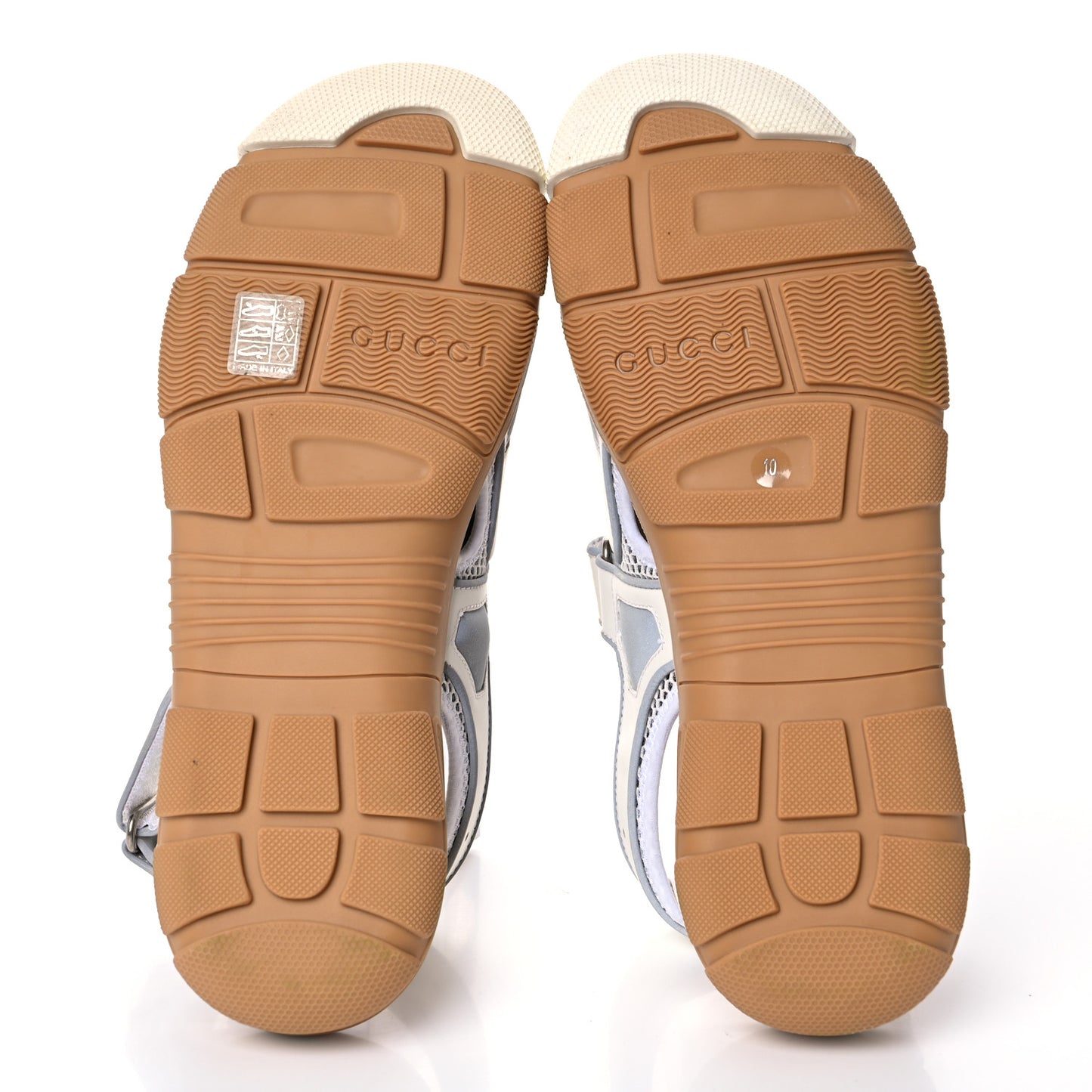Mesh Fabric Mens Tinsel Sport Sandals 10 White Silver